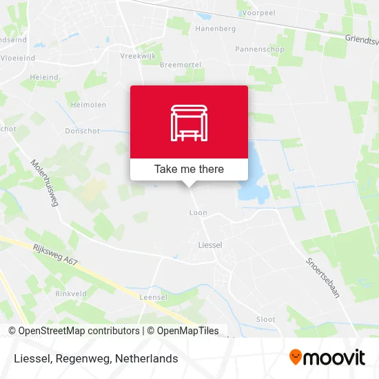 Liessel, Regenweg Karte