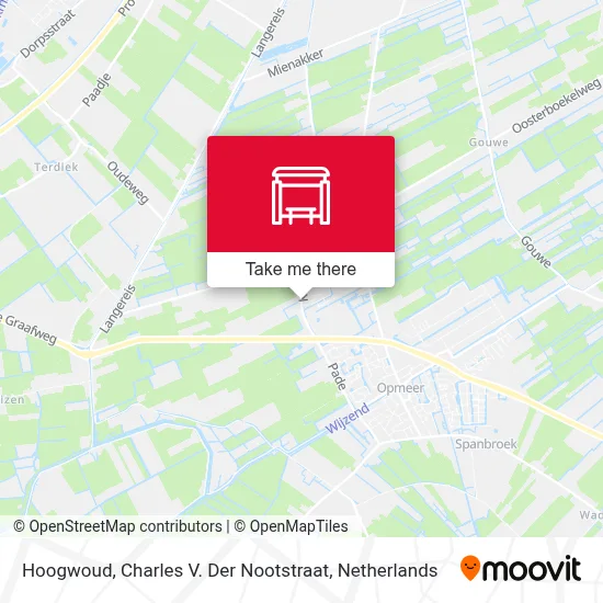 Hoogwoud, Charles V. Der Nootstraat map