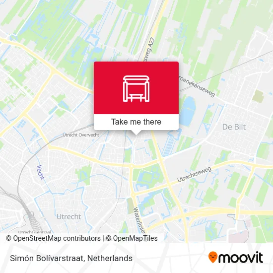 Simón Bolívarstraat Karte