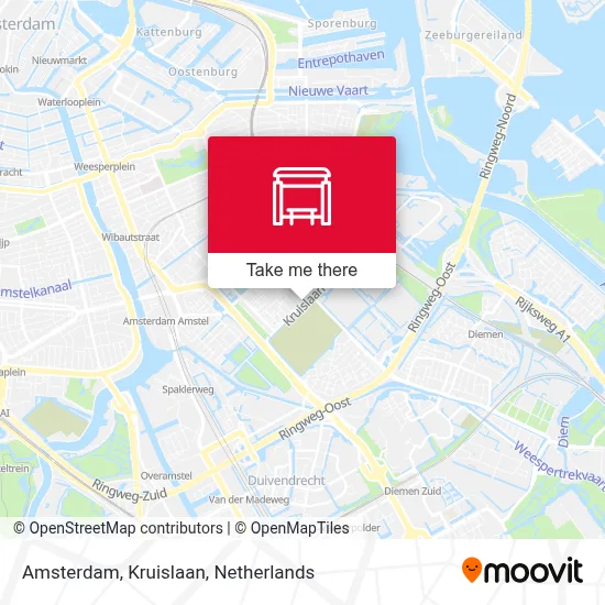Amsterdam, Kruislaan map