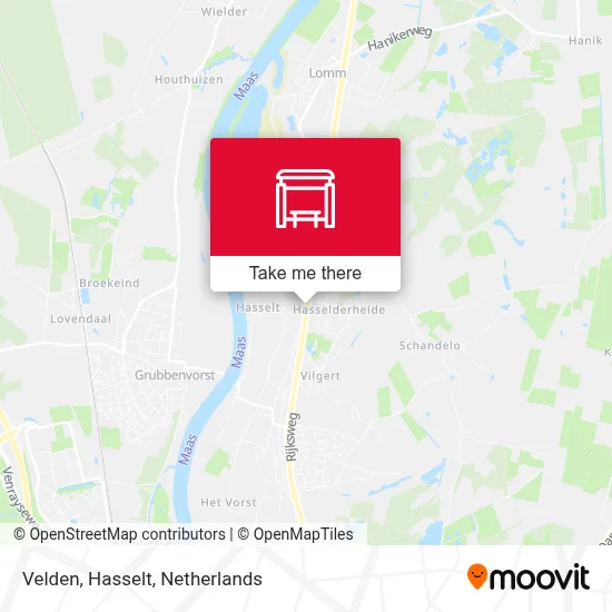 Velden, Hasselt Karte