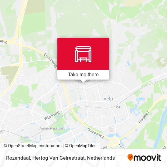 Rozendaal, Hertog Van Gelrestraat Karte