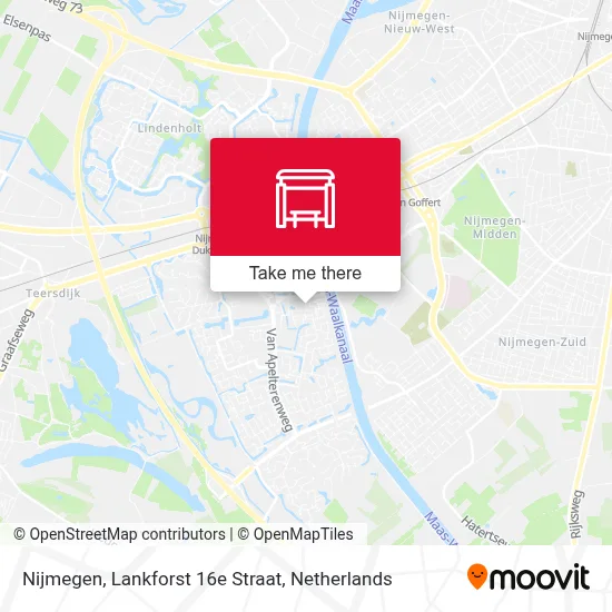 Nijmegen, Lankforst 16e Straat map