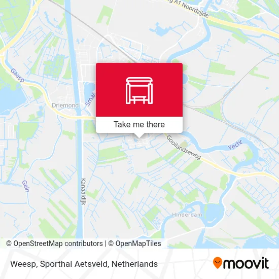 Weesp, Sporthal Aetsveld map
