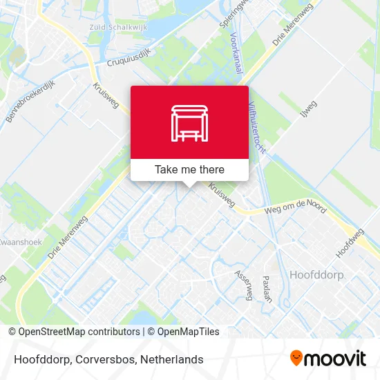 Hoofddorp, Corversbos Karte