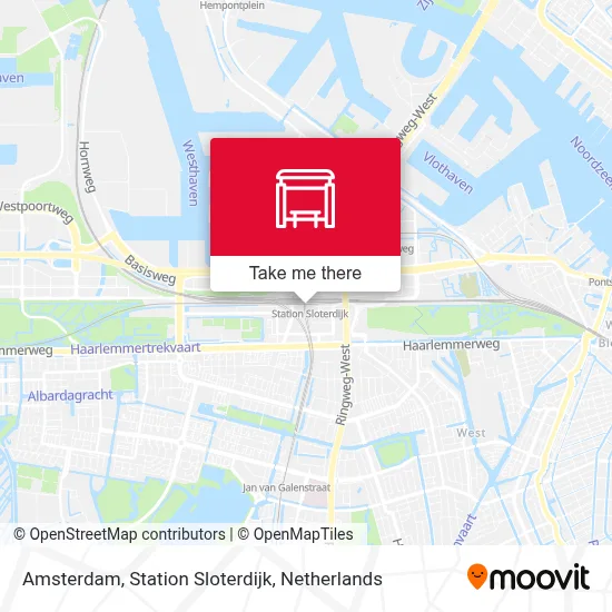 Amsterdam, Station Sloterdijk map
