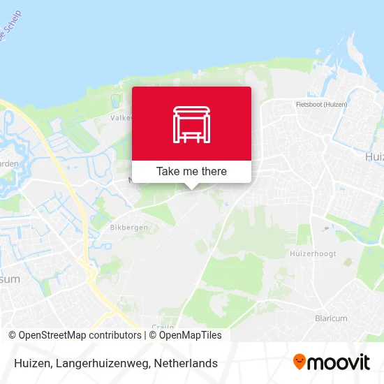 Huizen, Langerhuizenweg Karte