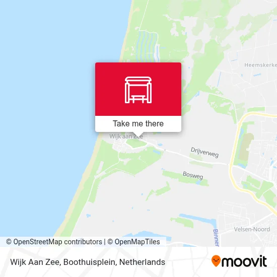 Wijk Aan Zee, Boothuisplein map