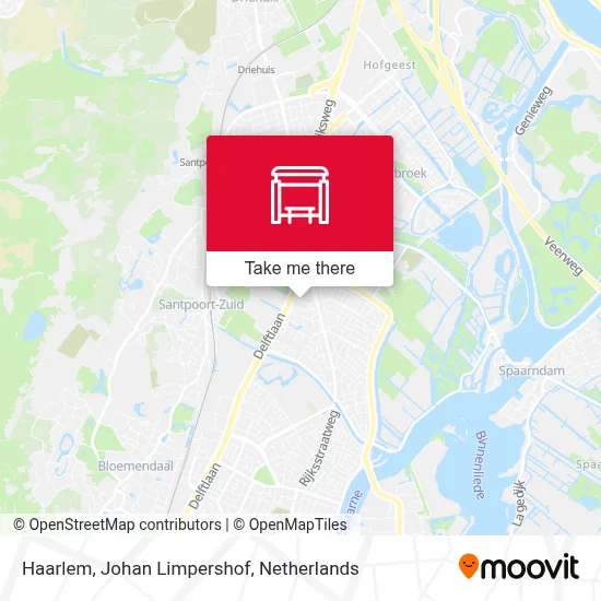 Haarlem, Johan Limpershof Karte