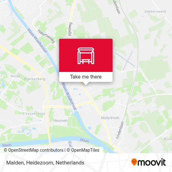 Malden, Heidezoom Karte