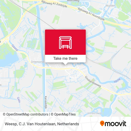 Weesp, C.J. Van Houtenlaan Karte