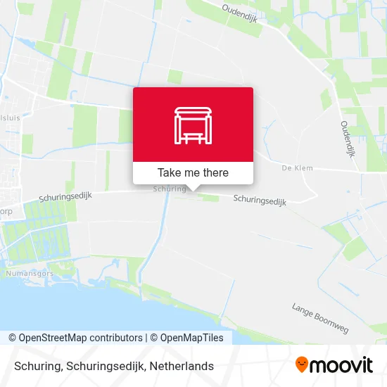 Schuring, Schuringsedijk Karte