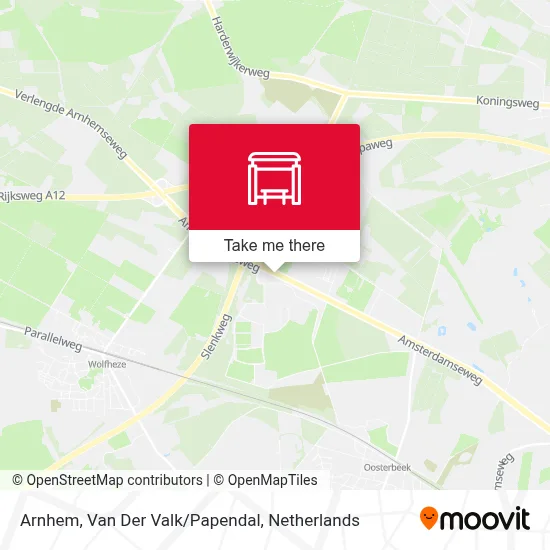 Arnhem, Van Der Valk/Papendal map