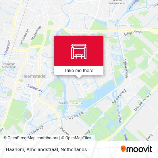 Haarlem, Amelandstraat Karte