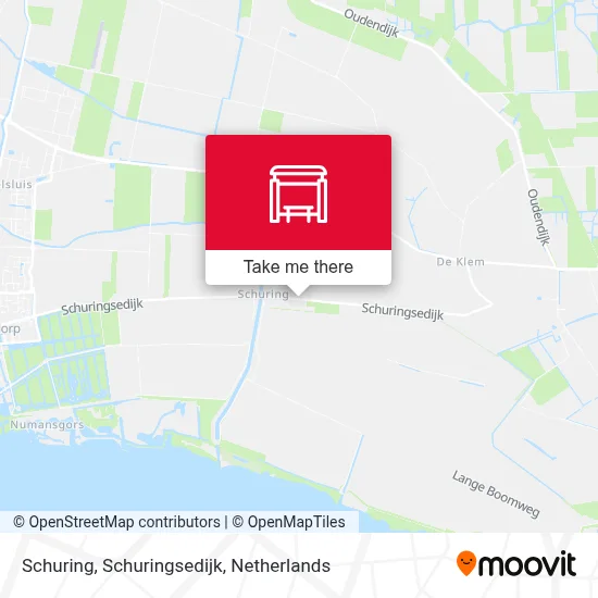 Schuring, Schuringsedijk Karte