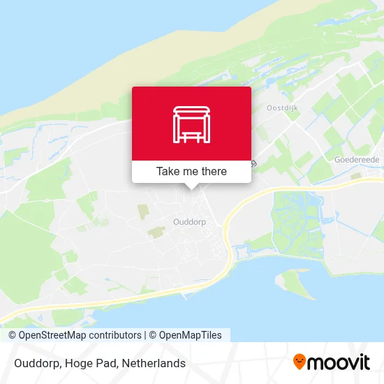 Ouddorp, Hoge Pad Karte