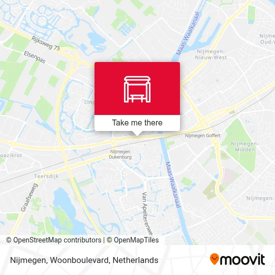Nijmegen, Woonboulevard Karte