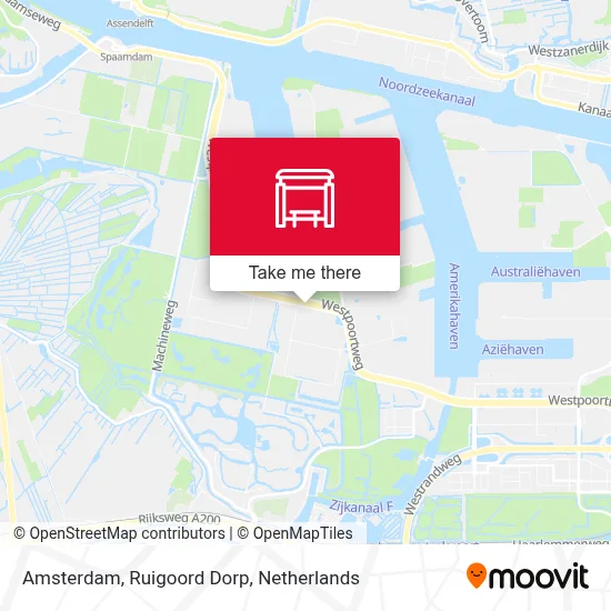 Amsterdam, Ruigoord Dorp Karte
