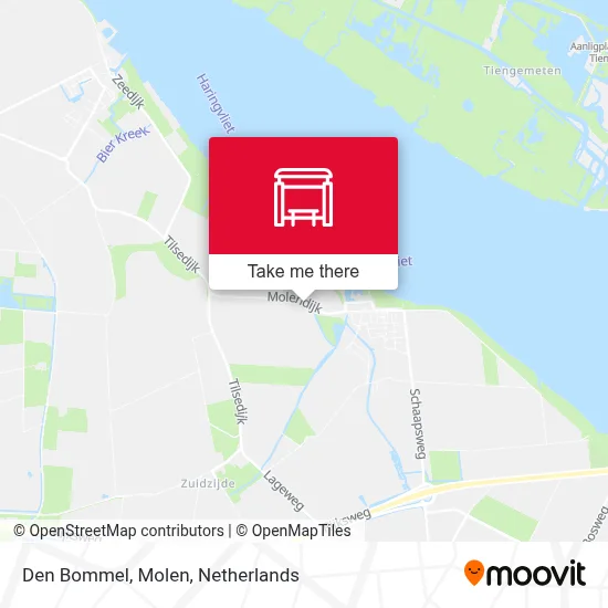 Den Bommel, Molen map