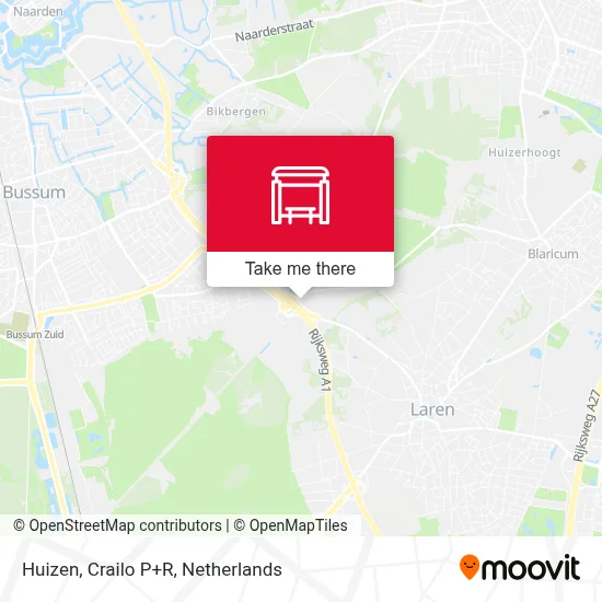 Huizen, Crailo P+R map