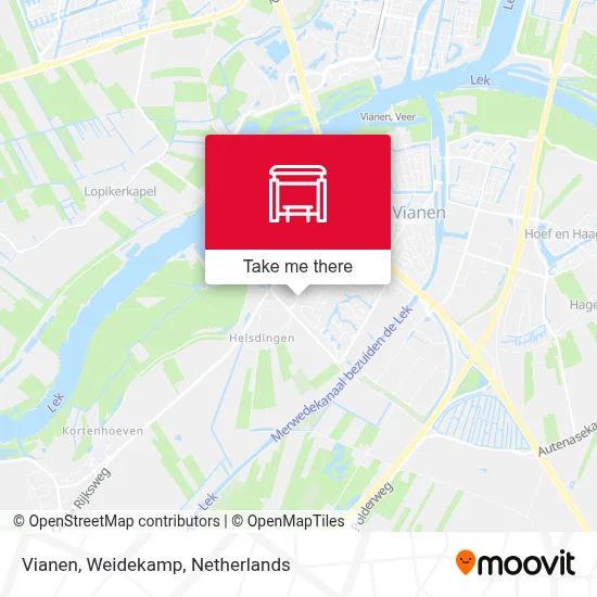 Vianen, Weidekamp Karte