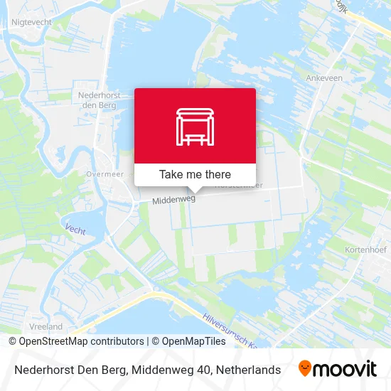 Nederhorst Den Berg, Middenweg 40 Karte