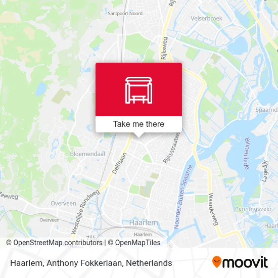 Haarlem, Anthony Fokkerlaan map