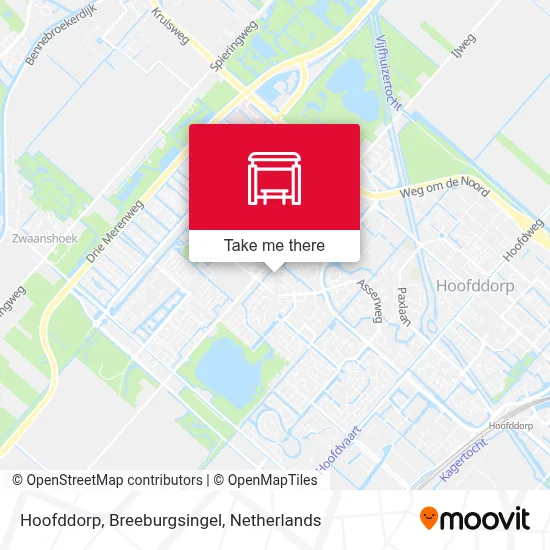 Hoofddorp, Breeburgsingel Karte