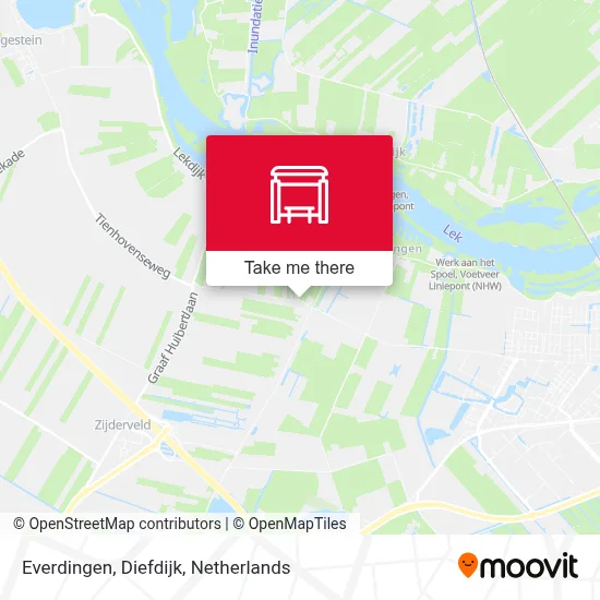 Everdingen, Diefdijk Karte