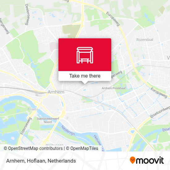 Arnhem, Hoflaan Karte