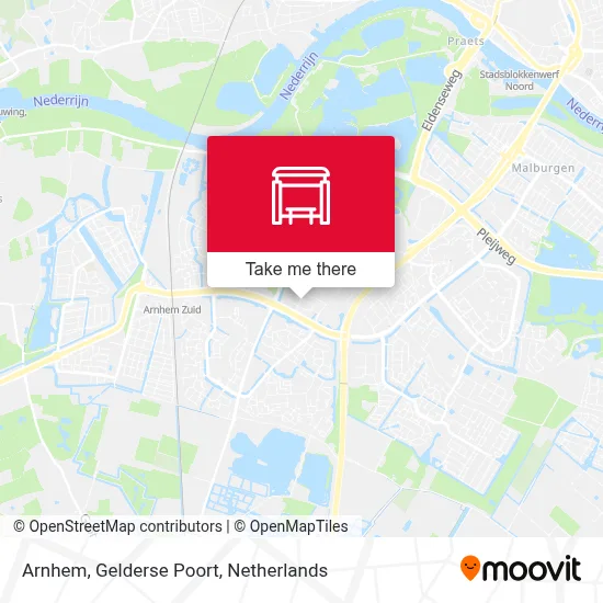 Arnhem, Gelderse Poort map