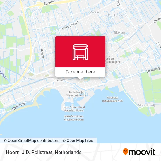 Hoorn, J.D. Pollstraat Karte