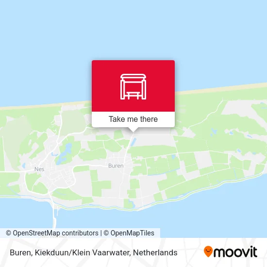 Buren, Kiekduun / Klein Vaarwater map