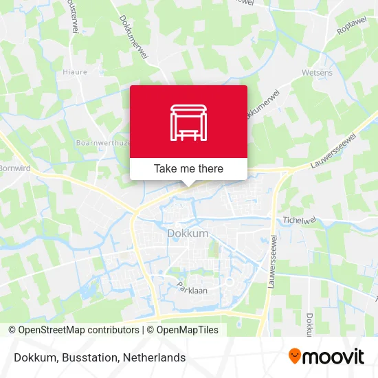 Dokkum, Busstation map