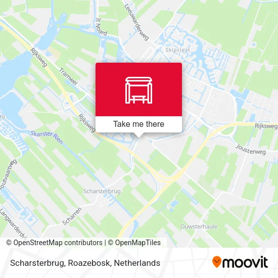 Scharsterbrug, Roazebosk map