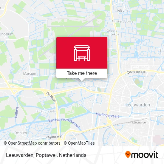 Leeuwarden, Poptawei map