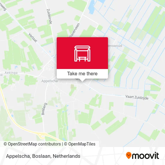 Appelscha, Boslaan map