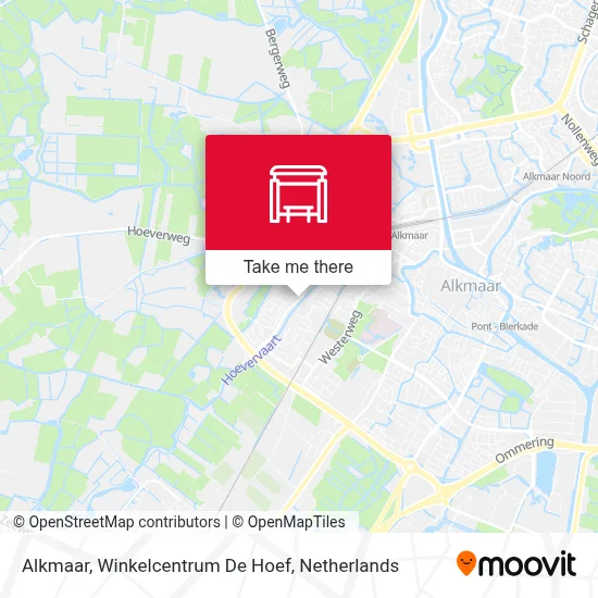 Alkmaar, Winkelcentrum De Hoef map