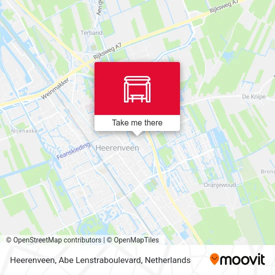 Heerenveen, Abe Lenstraboulevard map