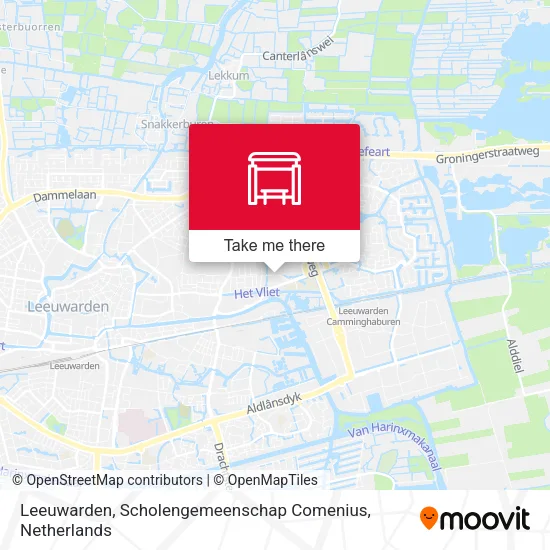 Leeuwarden, Scholengemeenschap Comenius map