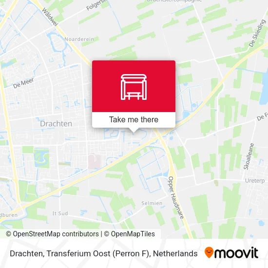 Drachten, Transferium Oost (Perron F) map