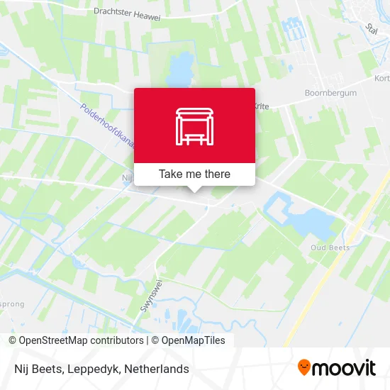 Nij Beets, Leppedyk map