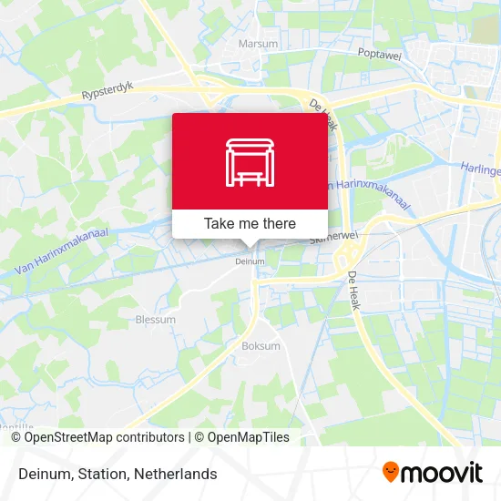 Deinum, Station map