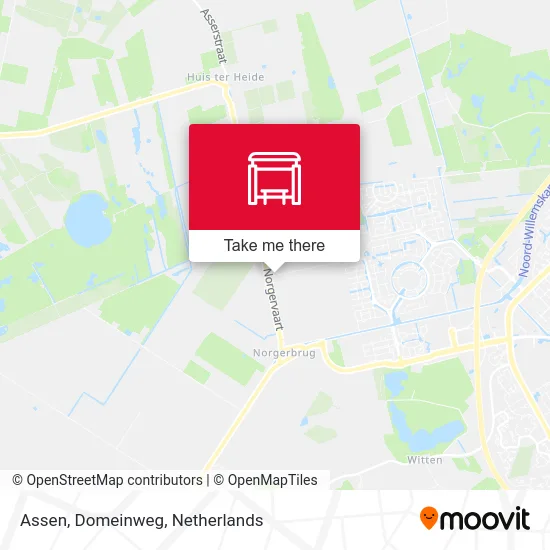 Assen, Domeinweg map