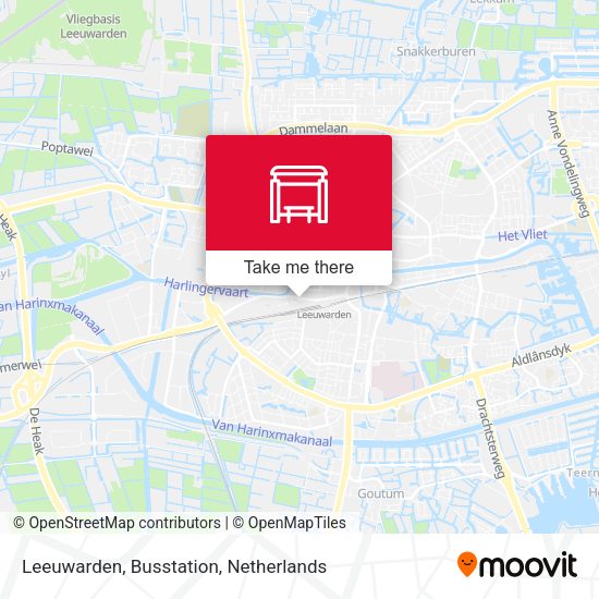 Leeuwarden, Busstation map
