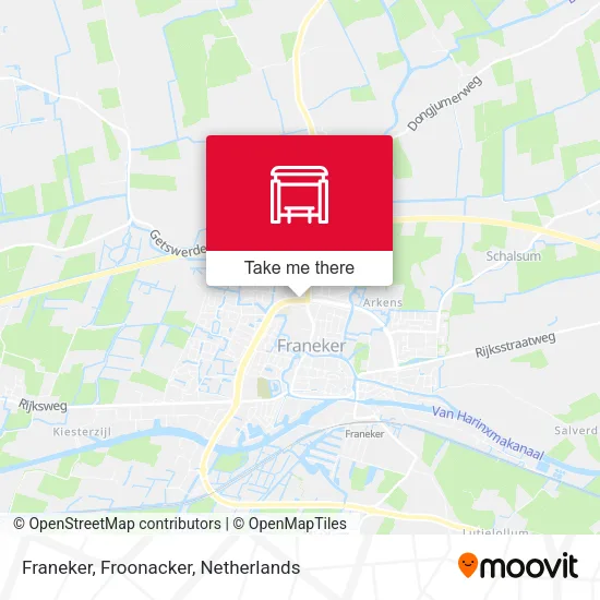 Franeker, Froonacker map