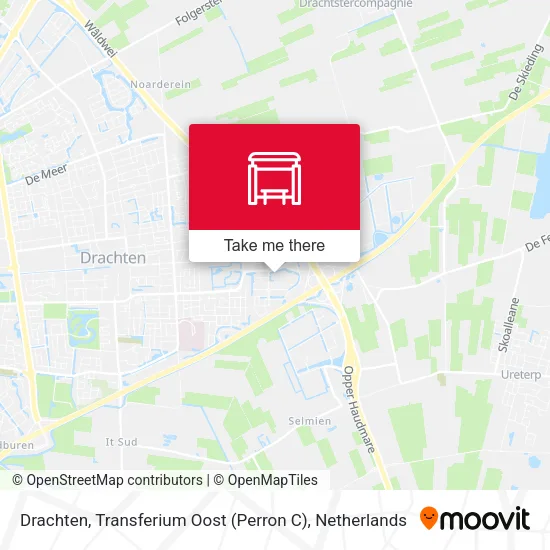 Drachten, Transferium Oost (Perron C) map