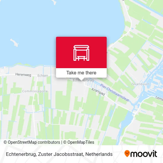 Echtenerbrug, Zuster Jacobsstraat map
