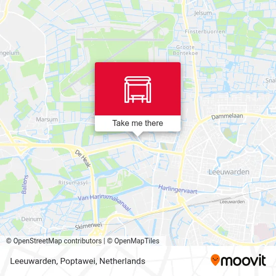 Leeuwarden, Poptawei map