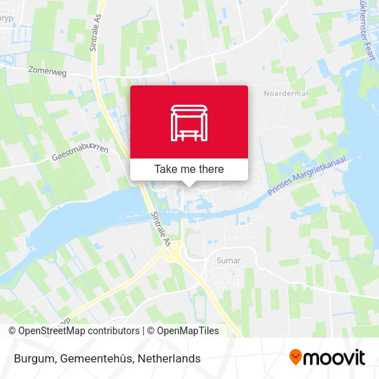 Burgum, Gemeentehûs map